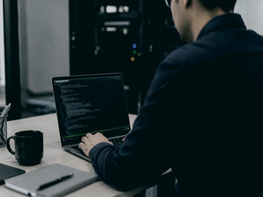 Engineer working on Linux server infrastructure
